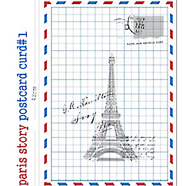 paris story postcard#1-에펠탑엽서